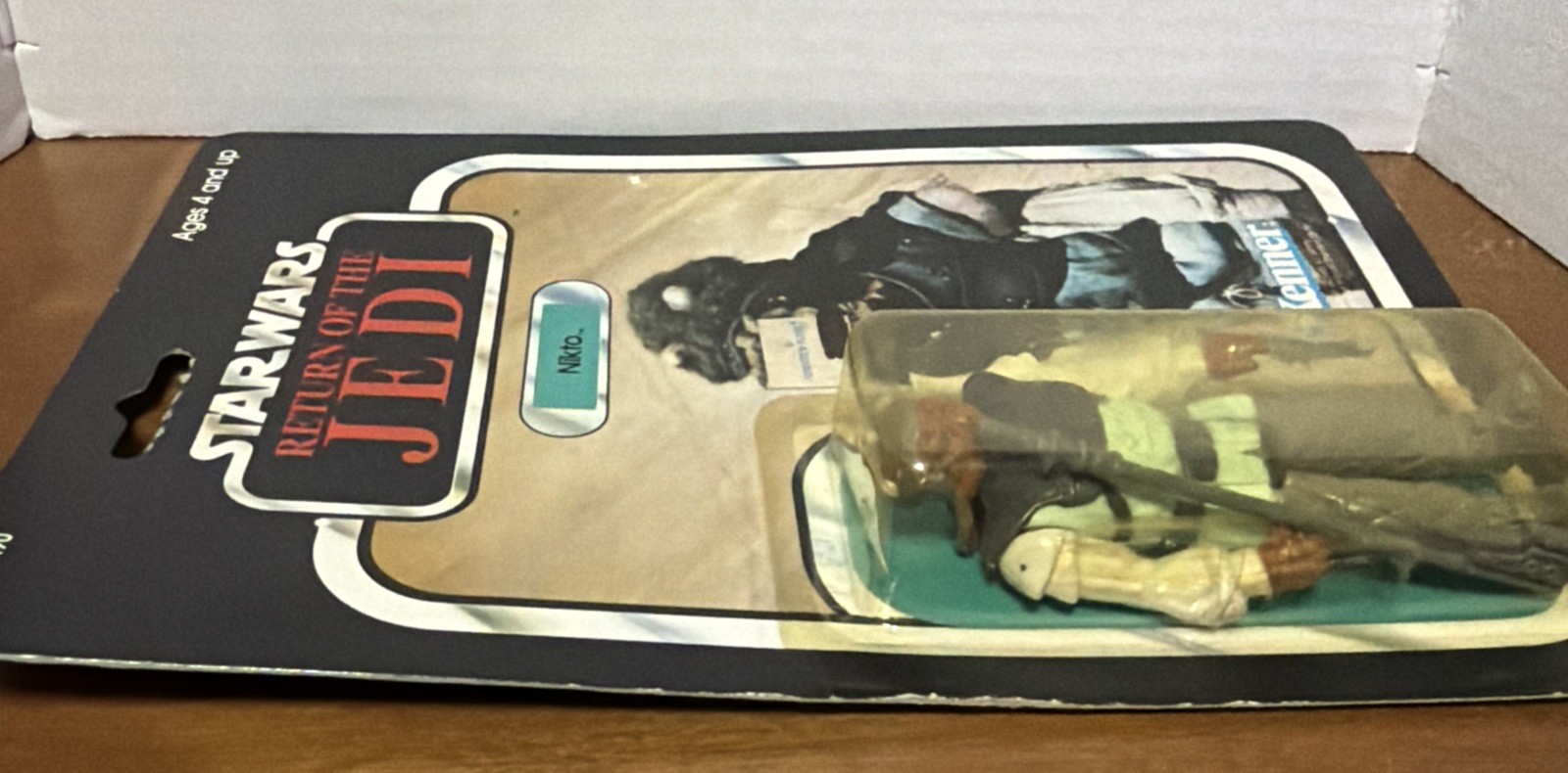 Vintage 1983 Star Wars Rotj Nikto Moc 79 Back Completely Sealed Crease Card *178