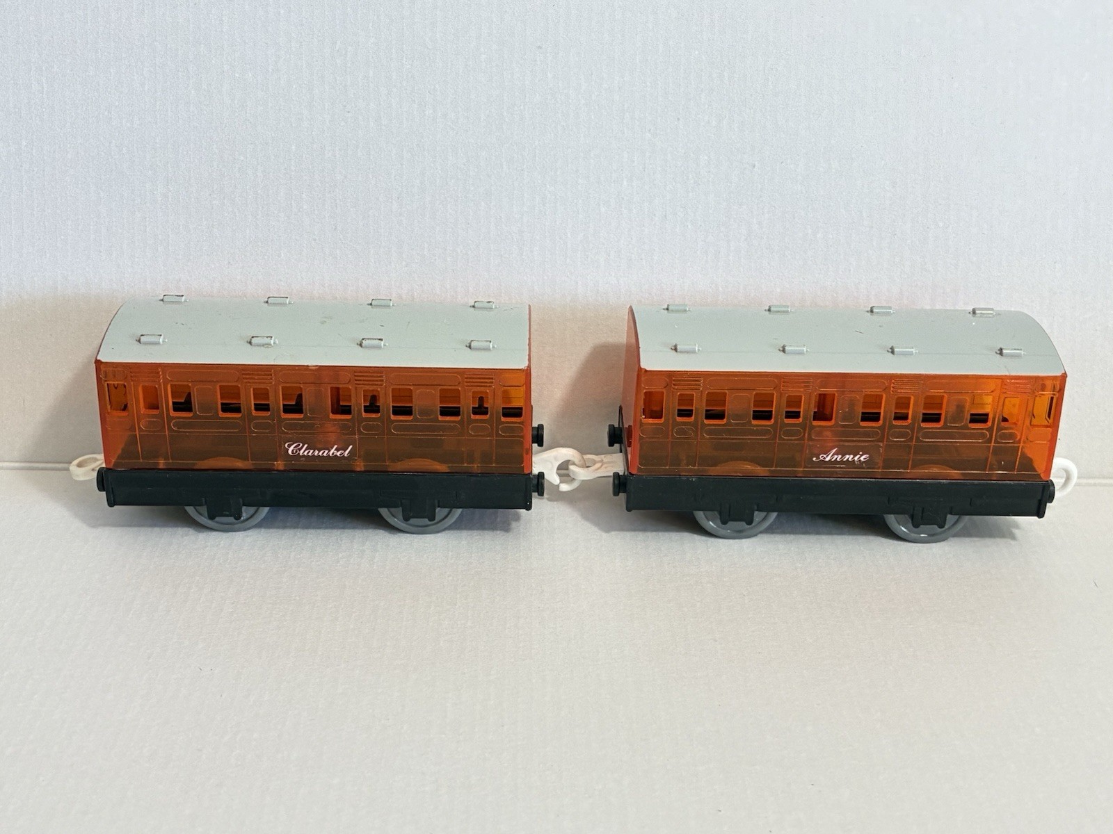 Tomy Thomas Plarail Clear Transparent Coaches Annie and Clarabel