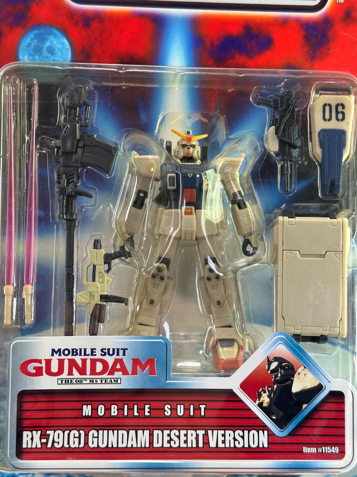 Bandai Mobile Suit Gundam The 08th Ms Team RX-79G Desert Version 11549 Unopened