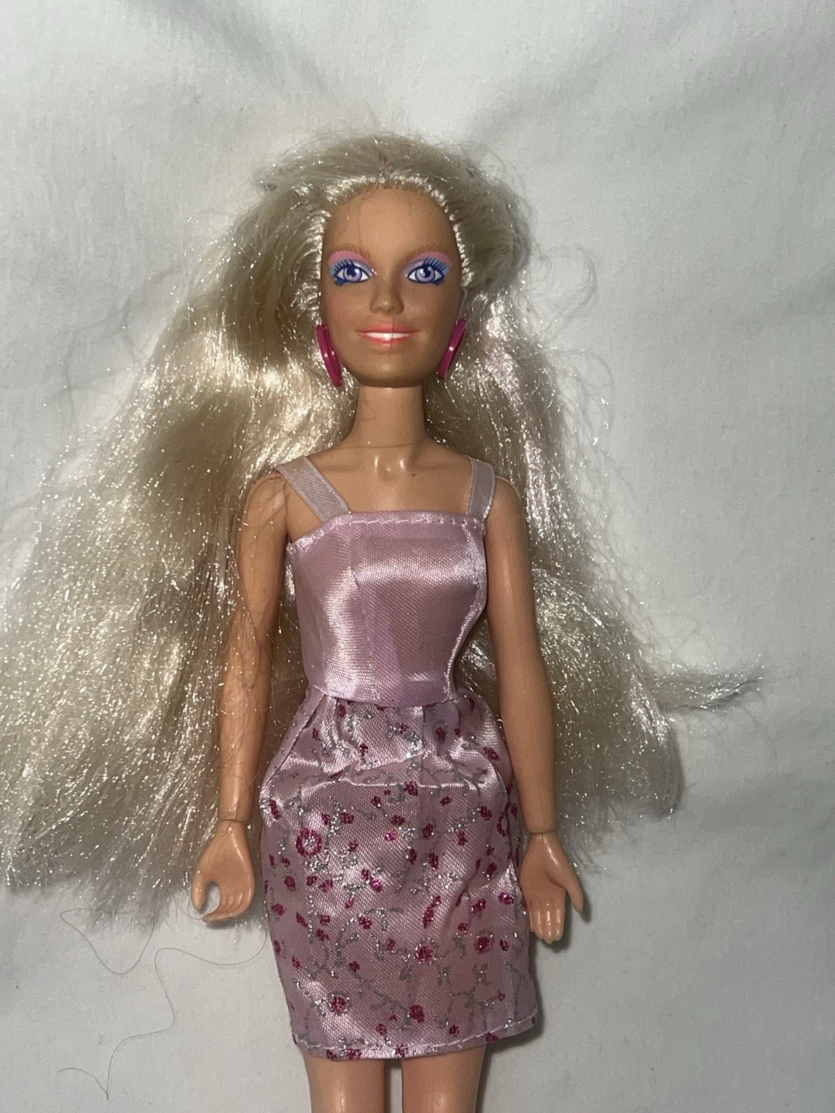 Vintage Jem And The Holograms Jerrica Rock &lsquo;N Curl Hasbro 1984 Doll Pink Hair