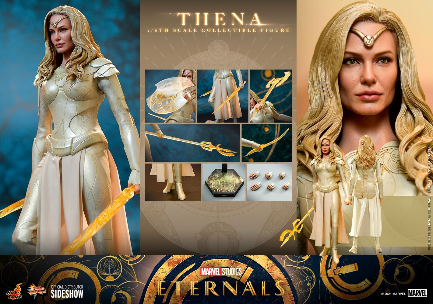 Hot Toys Thena 1:6 Scale Figure Marvel Eternals Angelina Jolie MMS628 New