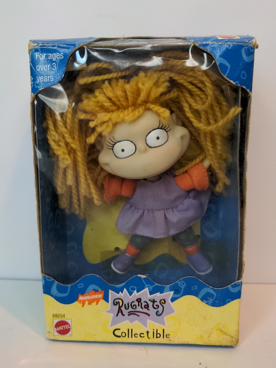1997 Rugrats Mattel Doll Angelica Pickles 4.75&Prime; Figurine Viacom TV Movie Vintage