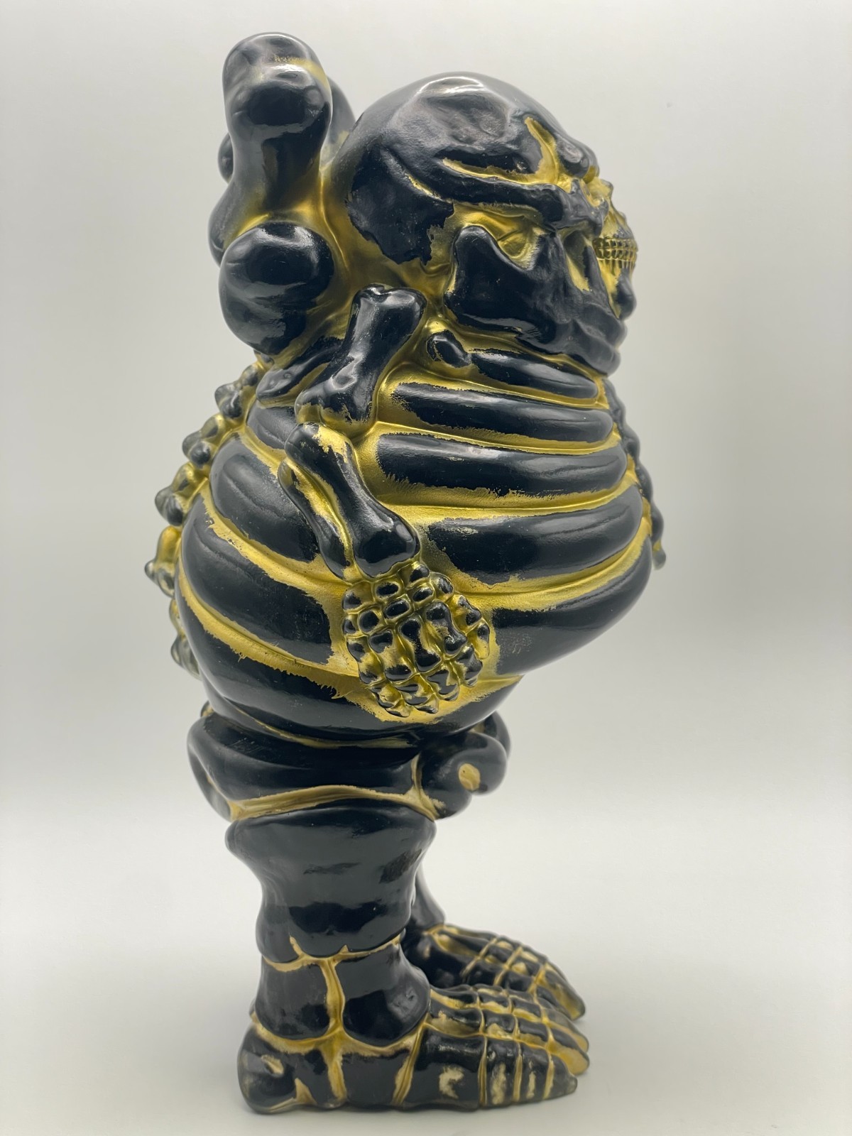 Big Boner (Black & Gold) 8&Prime; Sofubi Fig. by Ron English x BlackBook Toys