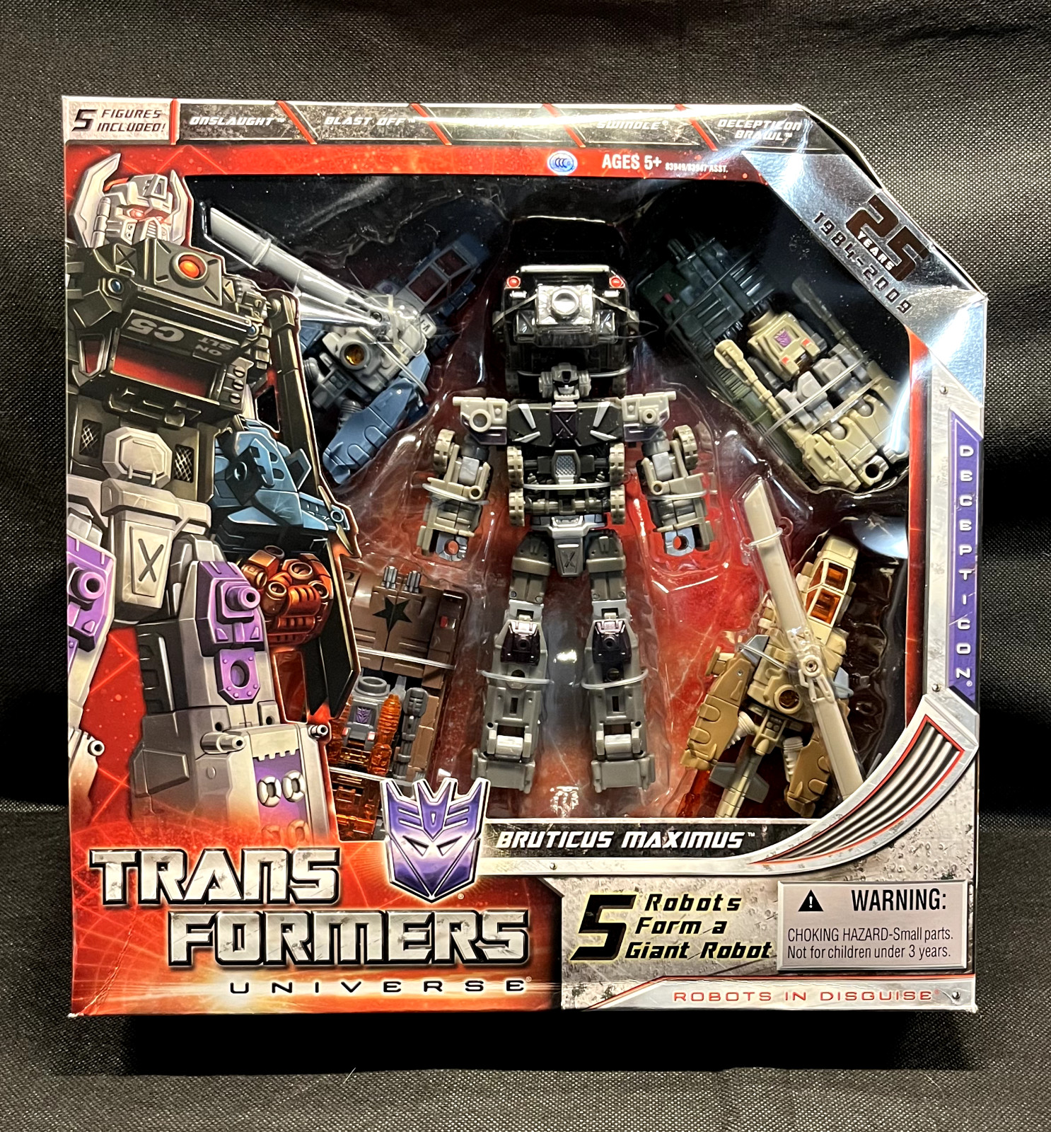 Transformers Universe 25th Anniversary BRUTICUS MAXIMUS 5 Robots Form 1 Robot