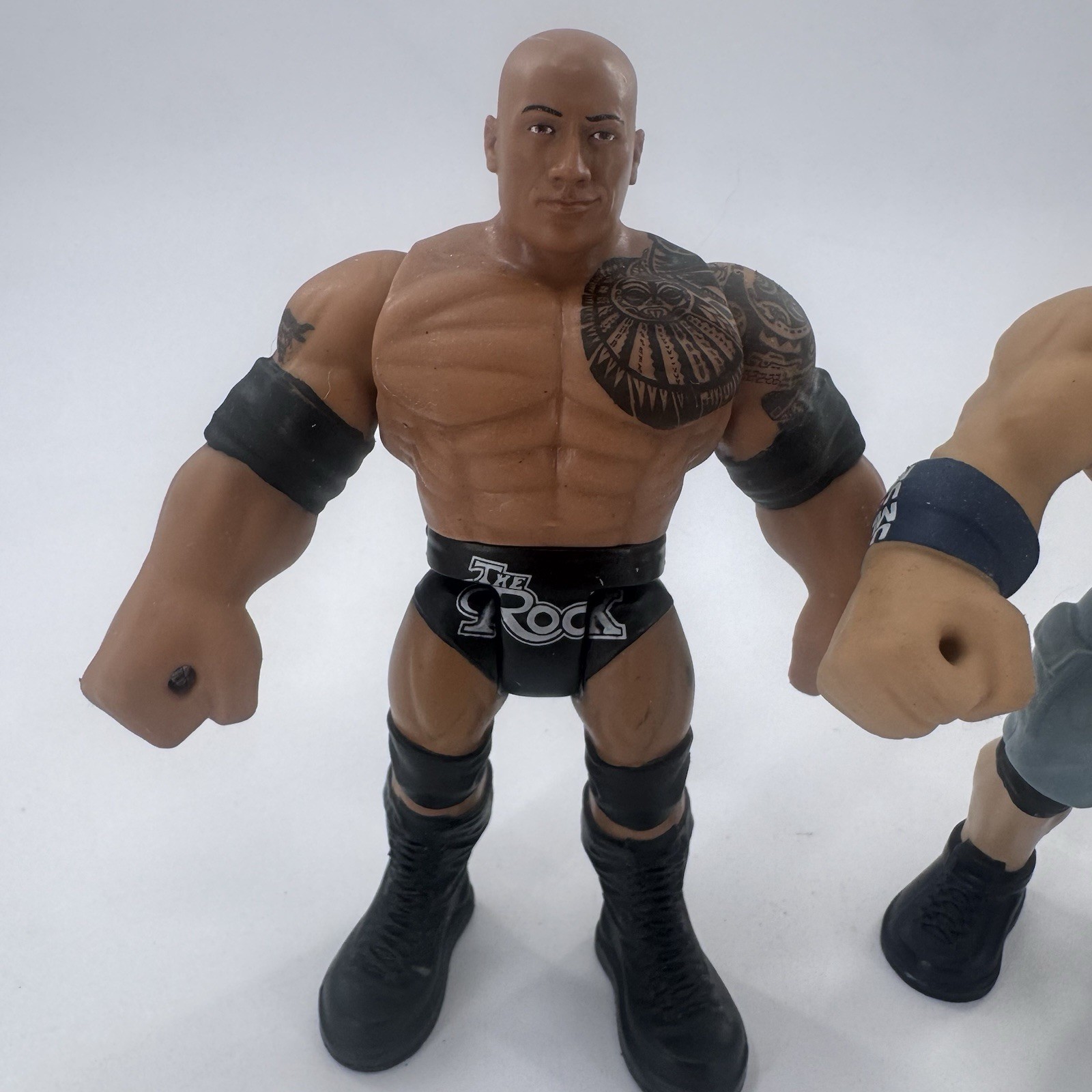 WWE John Cena & The Rock Bend ‘N Bash Action Figure Mattel 2021 Fast Shipping