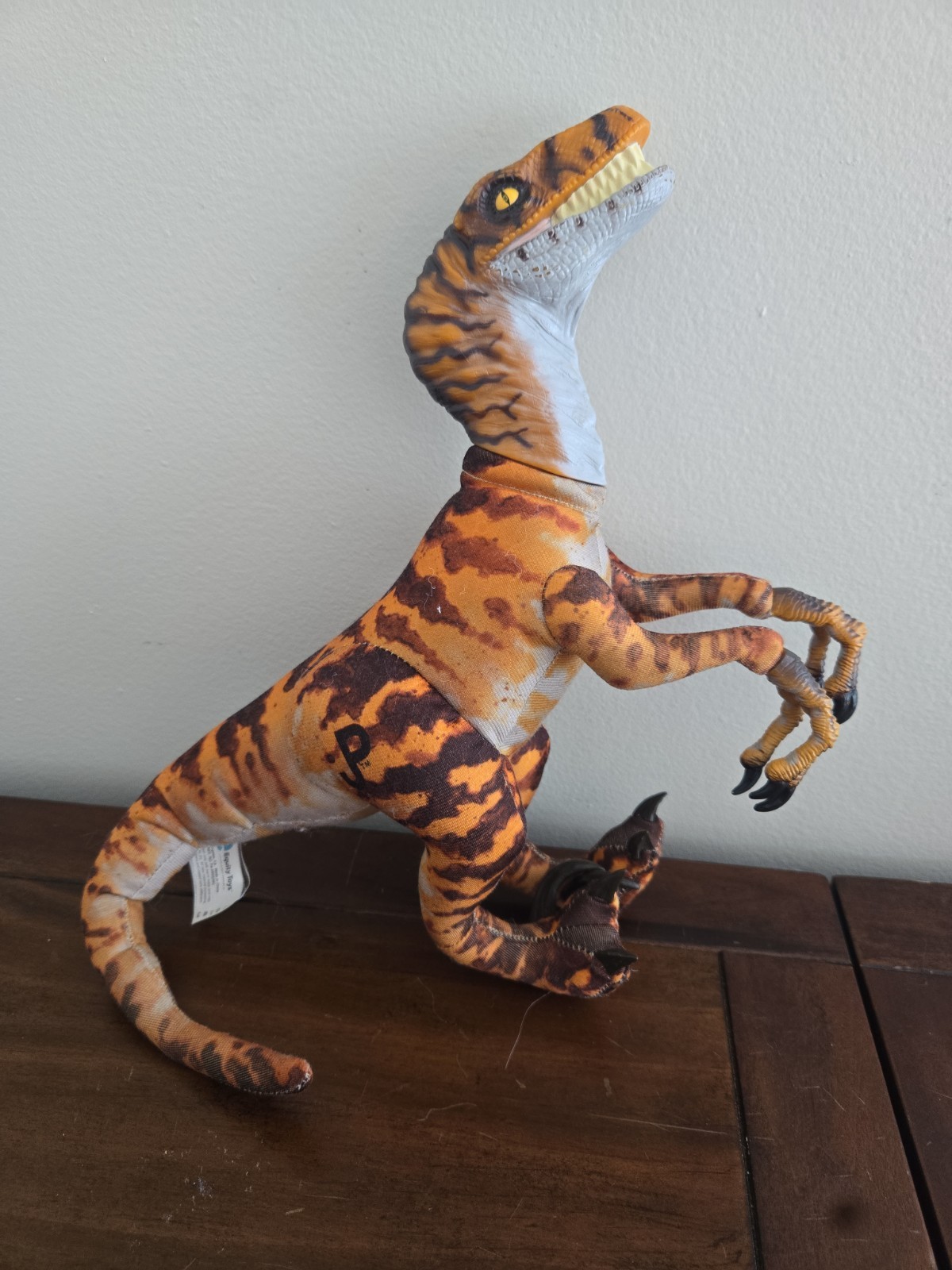 1997 Equity Toys Vtg Jurassic Park Lost World Velociraptor Raptor Plush Plastic