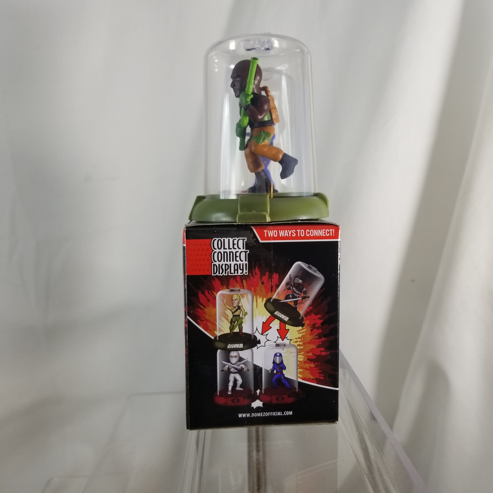 2 GI JOE Domez Mini Figures in Capsules COBRA COMMANDER & ROADBLOCK NEW