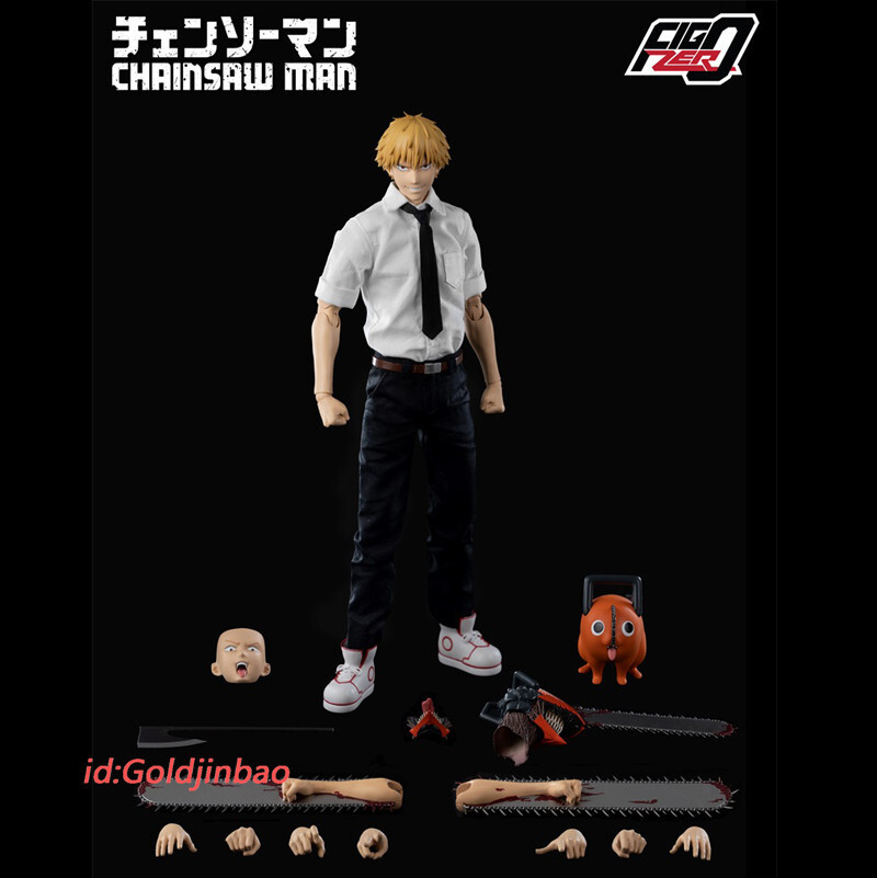 3A threezero Chainsaw Man Denji 1/6 Action Figure Model In Stock H29.5cm Anime