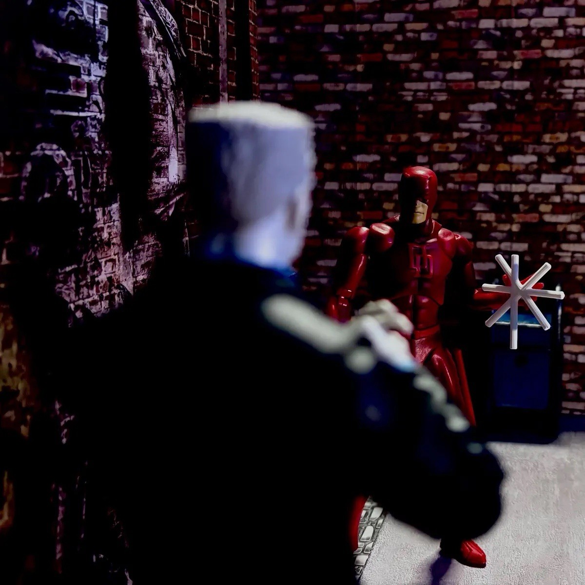 Mafex Daredevil 3D Printed Spinning Billy Club Effect for 1:12 Action Figures