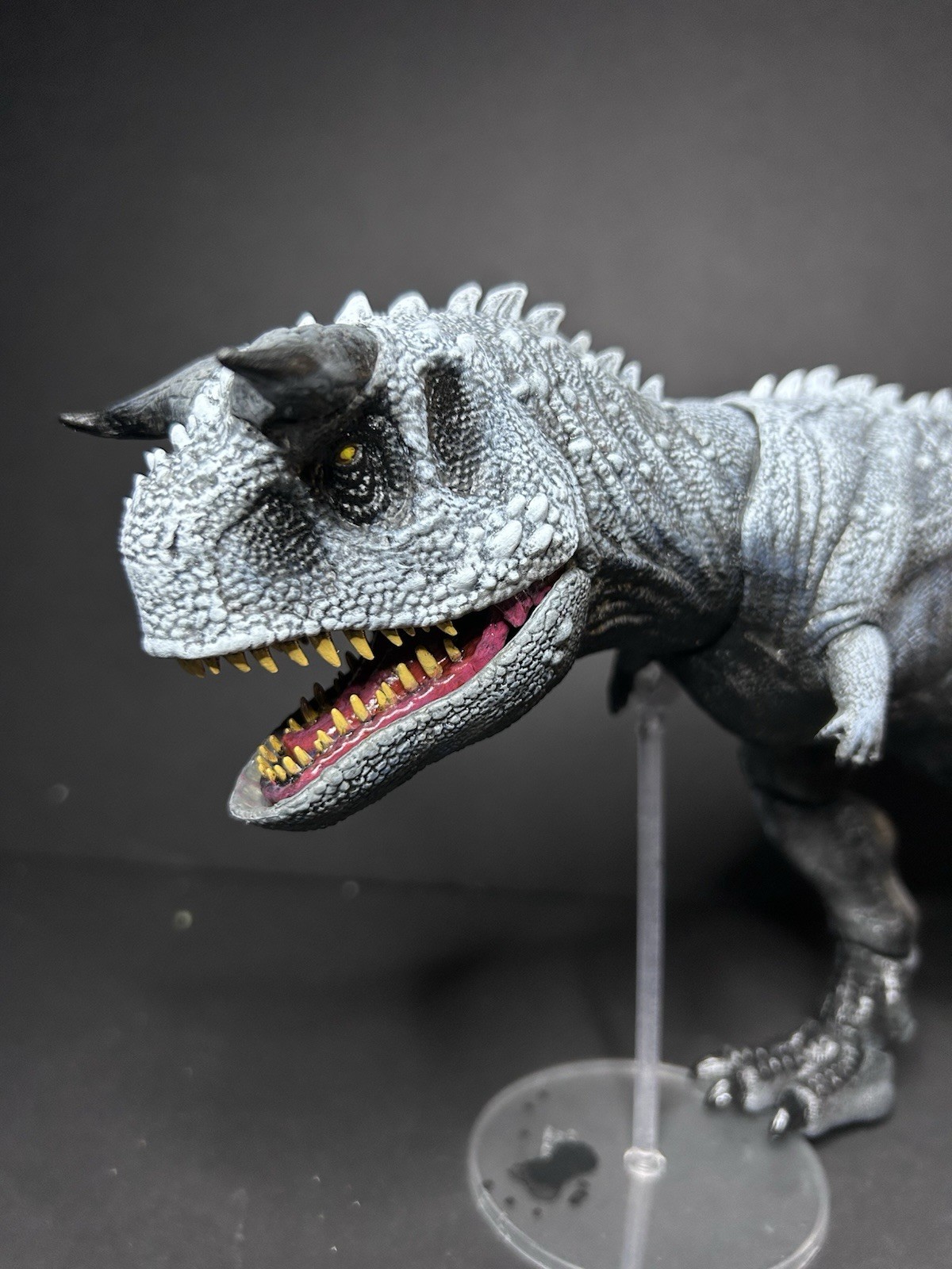 Jurassic World Custom Repaint Carnotaurus Dinosaur With Indominus Paint Design