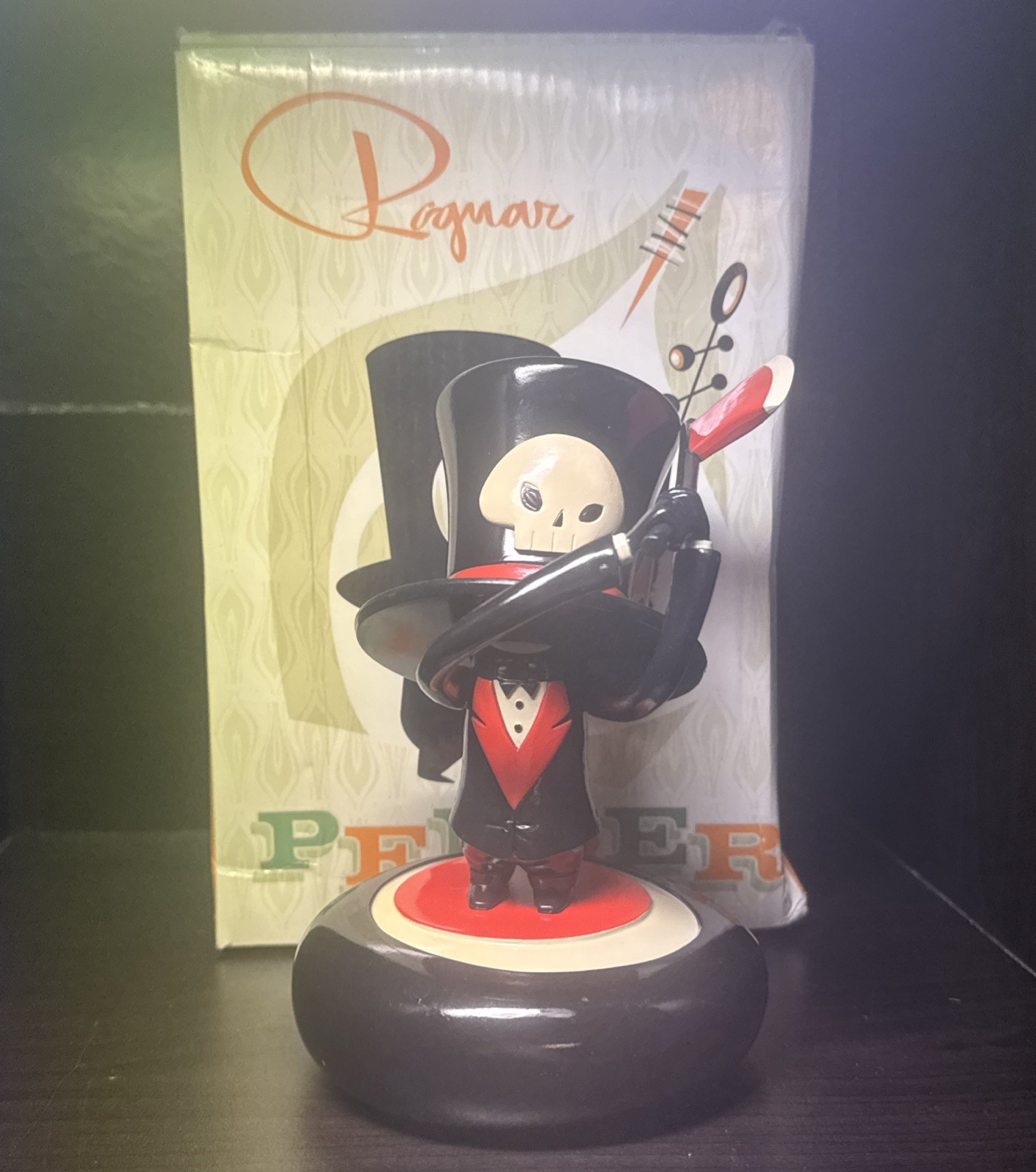 Ragnar 3D Retro Pepper Used Vinyl Figure 2010 October Toys Art Figure In Box