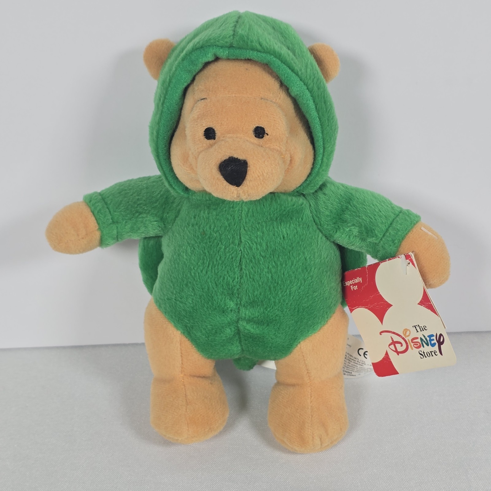 Disney Co. Winnie The Pooh In Turtle Costume Outfit Bear Plush Stuffed 8”