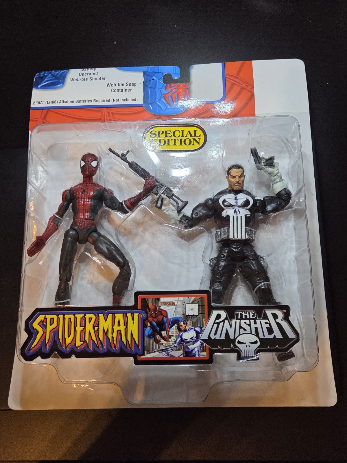 Prototype Mock Up Sample Marvel Special Edition Spiderman Punisher 2005 TOYBIZ