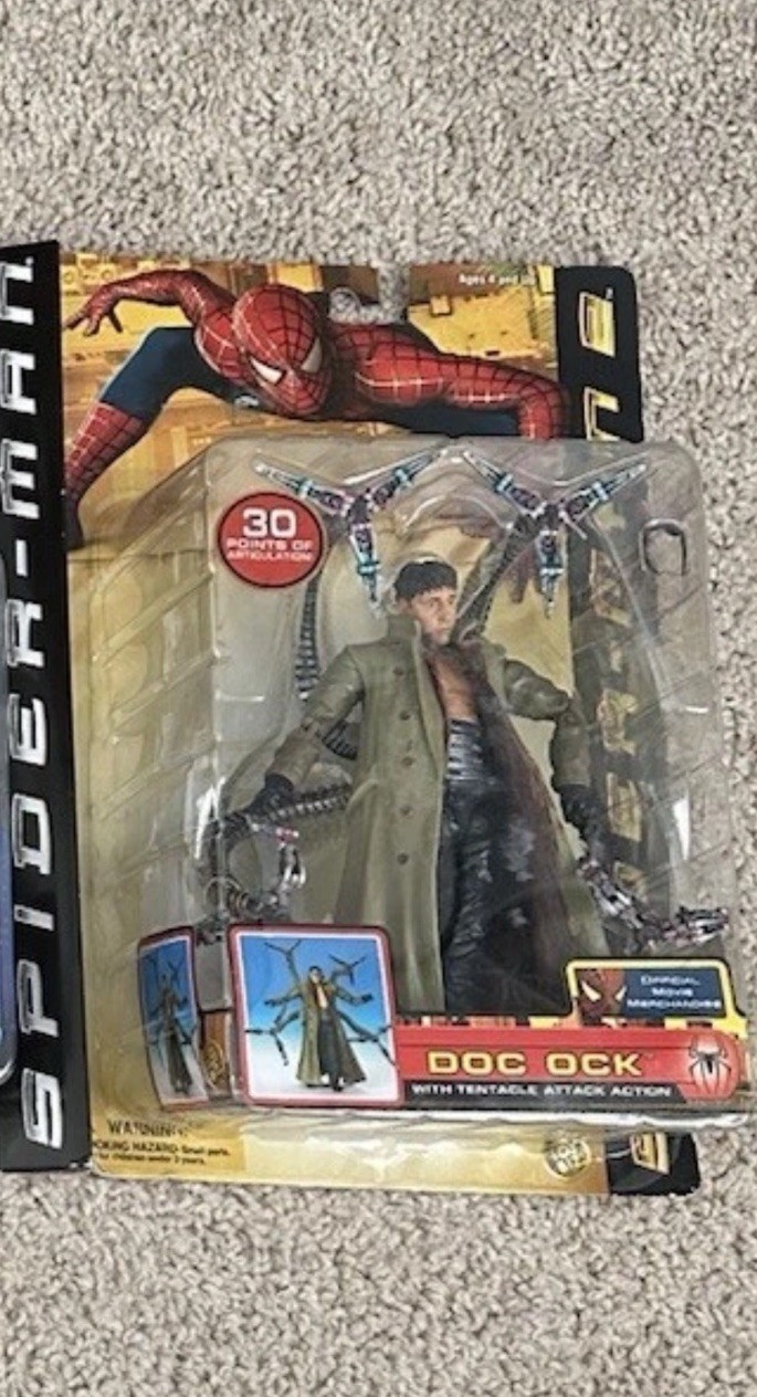 Spider-Man 2 Doctor Octopus (Doc Ock) tentacle Action Figure toybiz marvel tobey