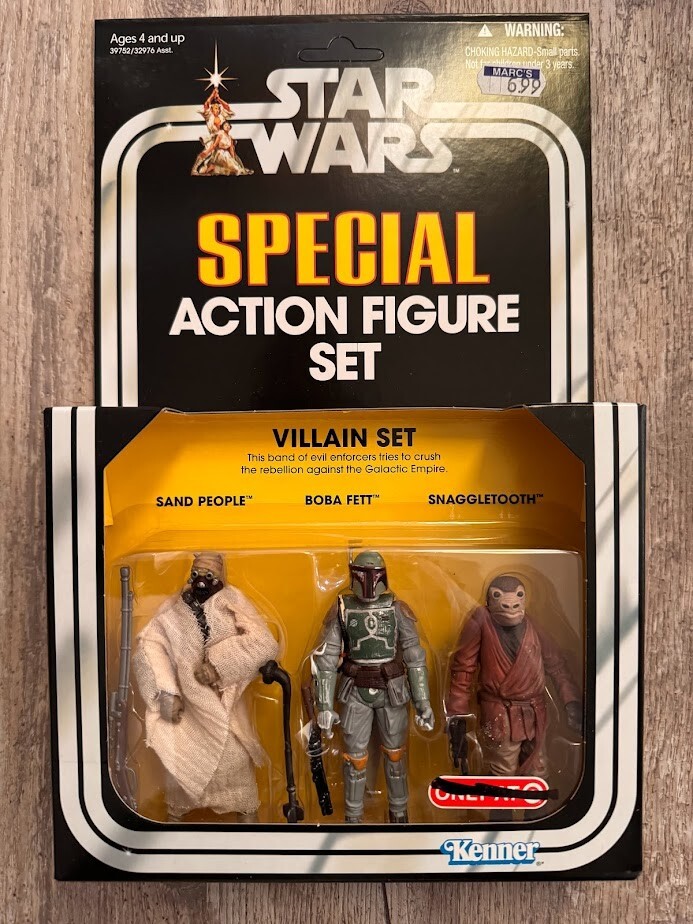 Star Wars Special Action Figure Villain Set Boba Fett Snaggletooth 3.75&Prime; NEW