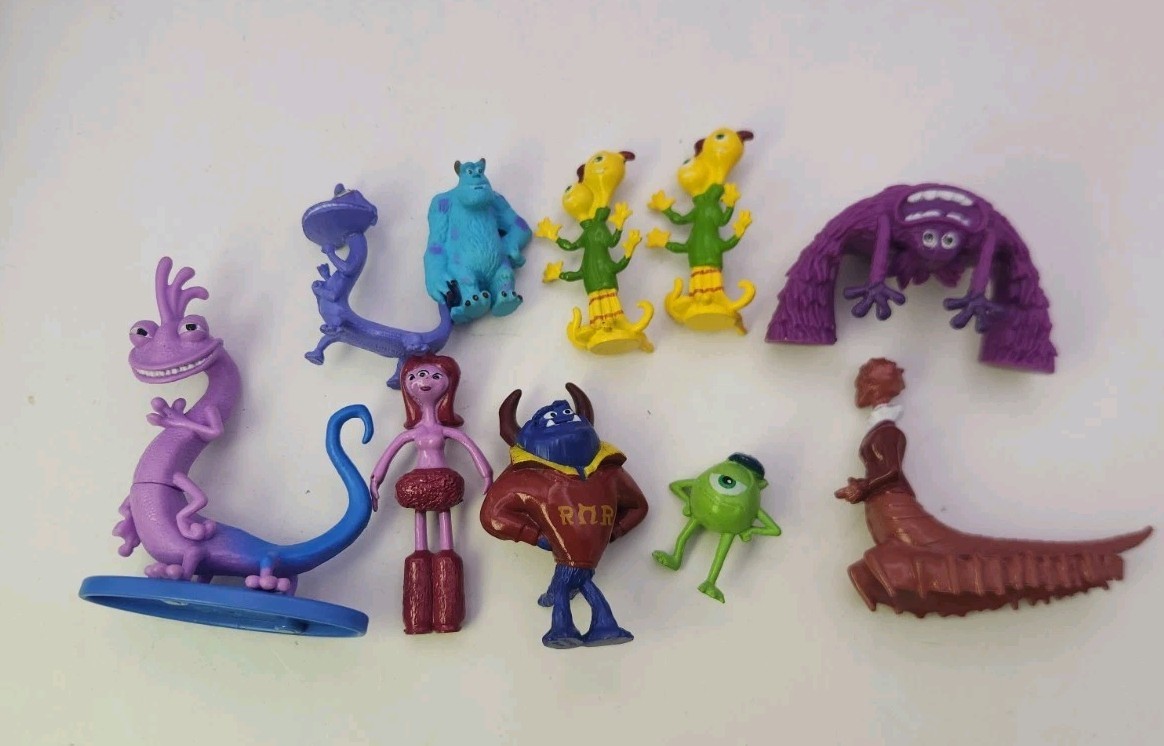 Disney Pixar Monster Inc Monster University Mini Figures Lot Miniature Toys