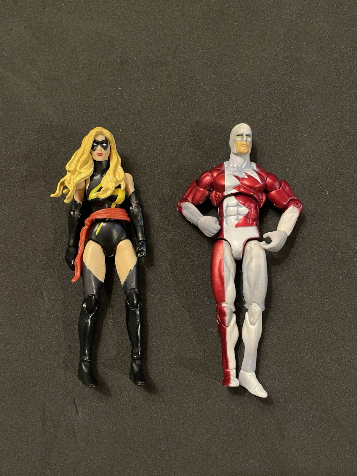 Marvel Universe Ms. Marvel And Guardian Alpha Flight Action Figures 3.75&Prime; loose
