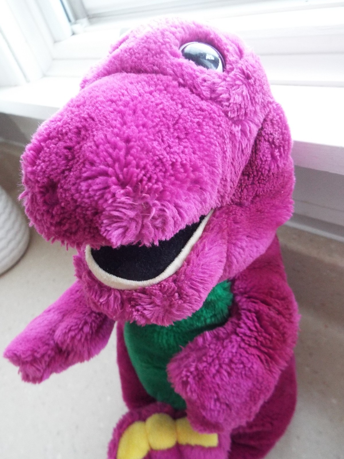 Vintage Lyons Activemate Mixed Playskool Barney Lot Of 4 & Interactive Plush