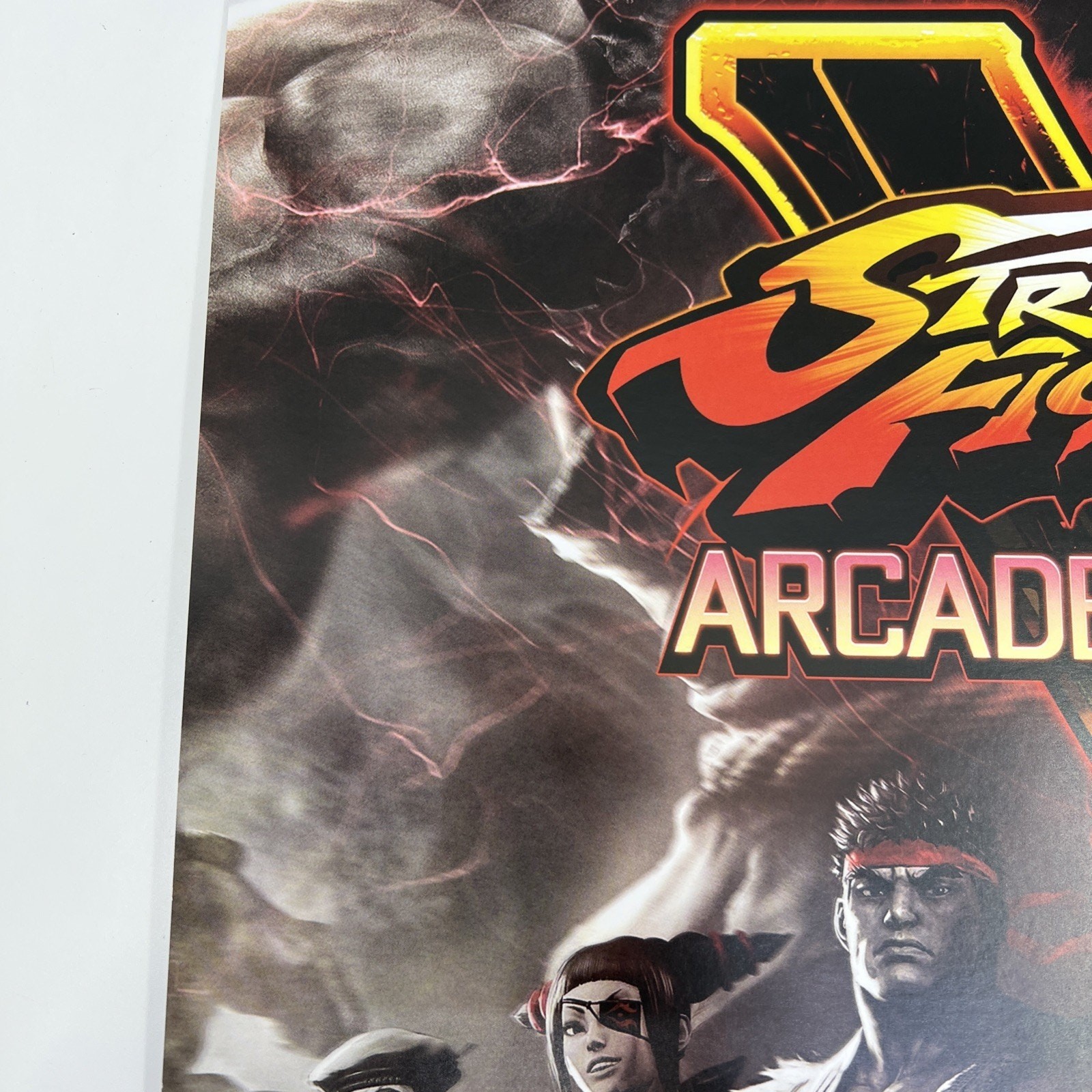 Street Fighter Arcade Edition Signed Yoshinori Ono 2017 Akuma Capcom Poster