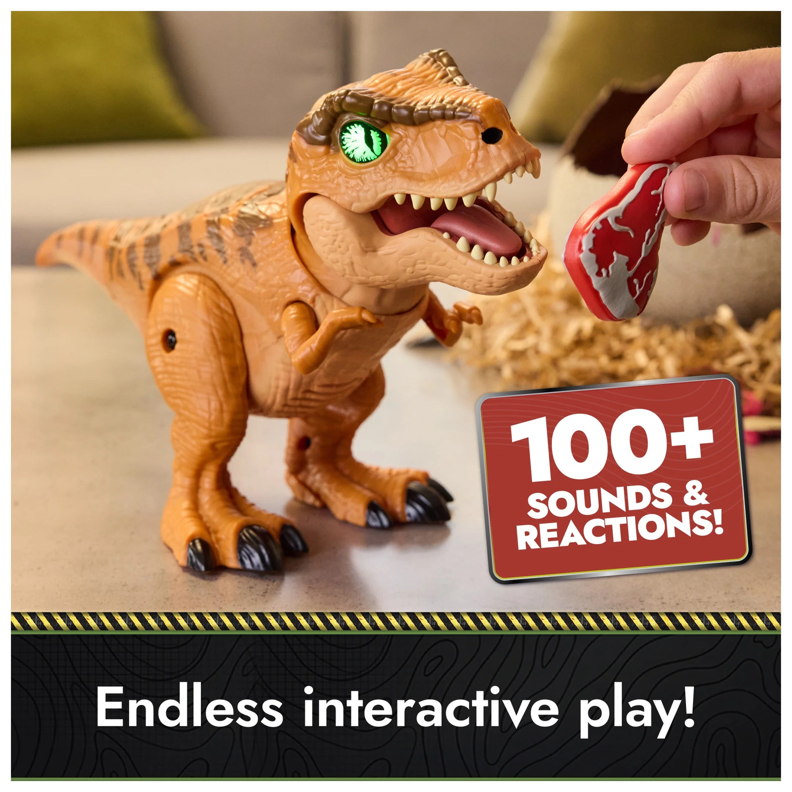 Jurassic World T-Rex, Interactive Dinosaur Toy for Kids Ages 5 and Up