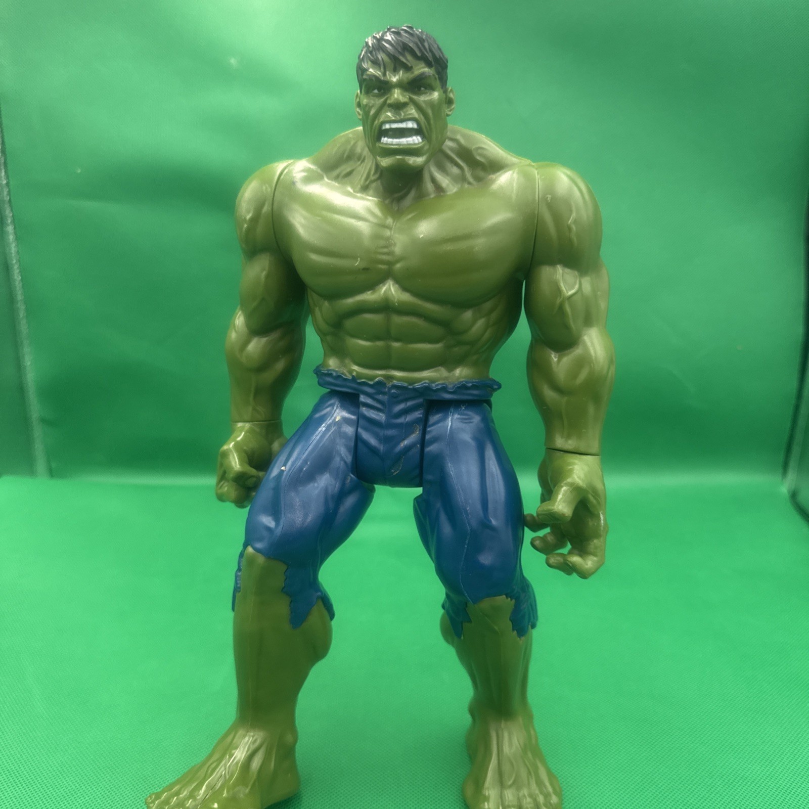 THE HULK ~ Toy ~ Hasbro ~ 2013 ~ Marvel ~ 11.5&Prime; ~ Blue Pants Version