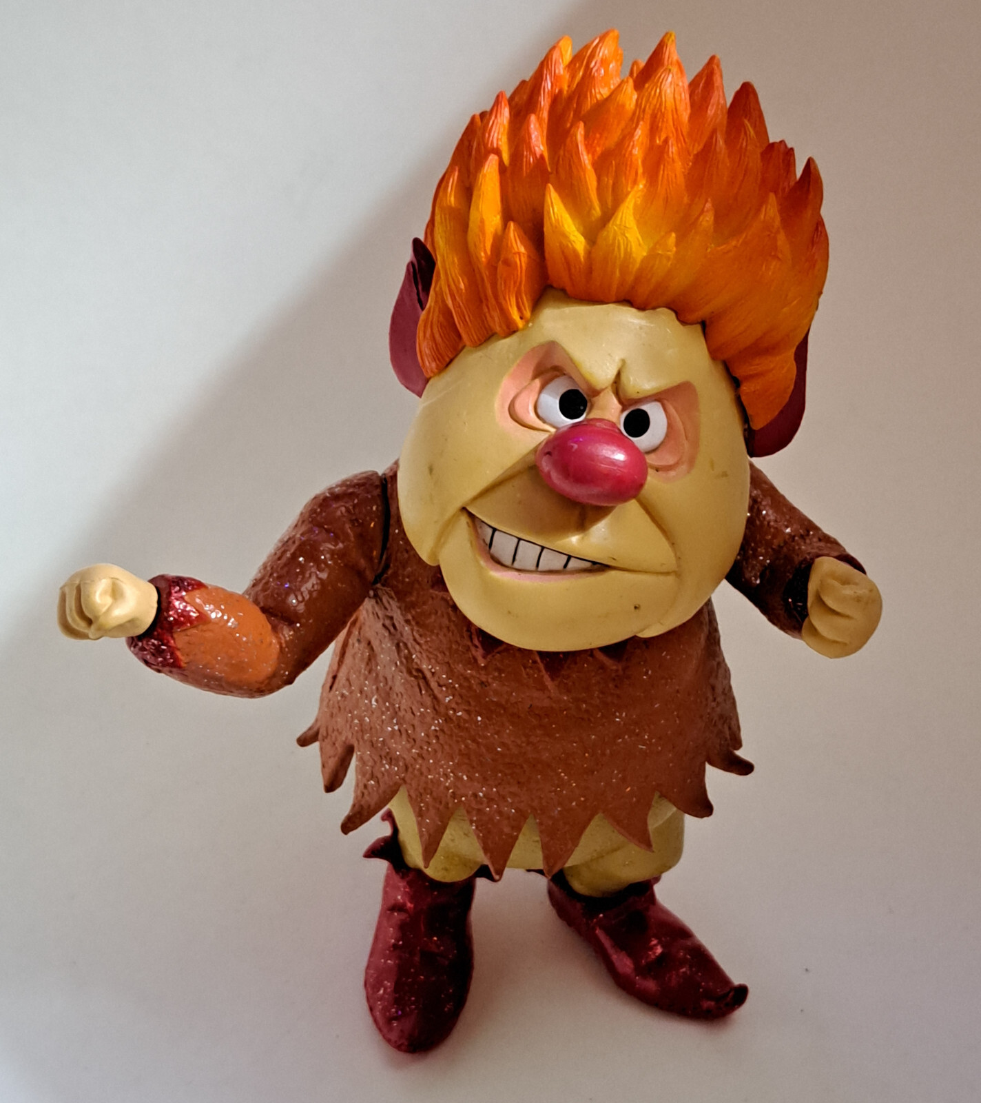 Heat Miser Action Figure & 2 Mini Minions NECA Year without a Santa PVC RARE Set