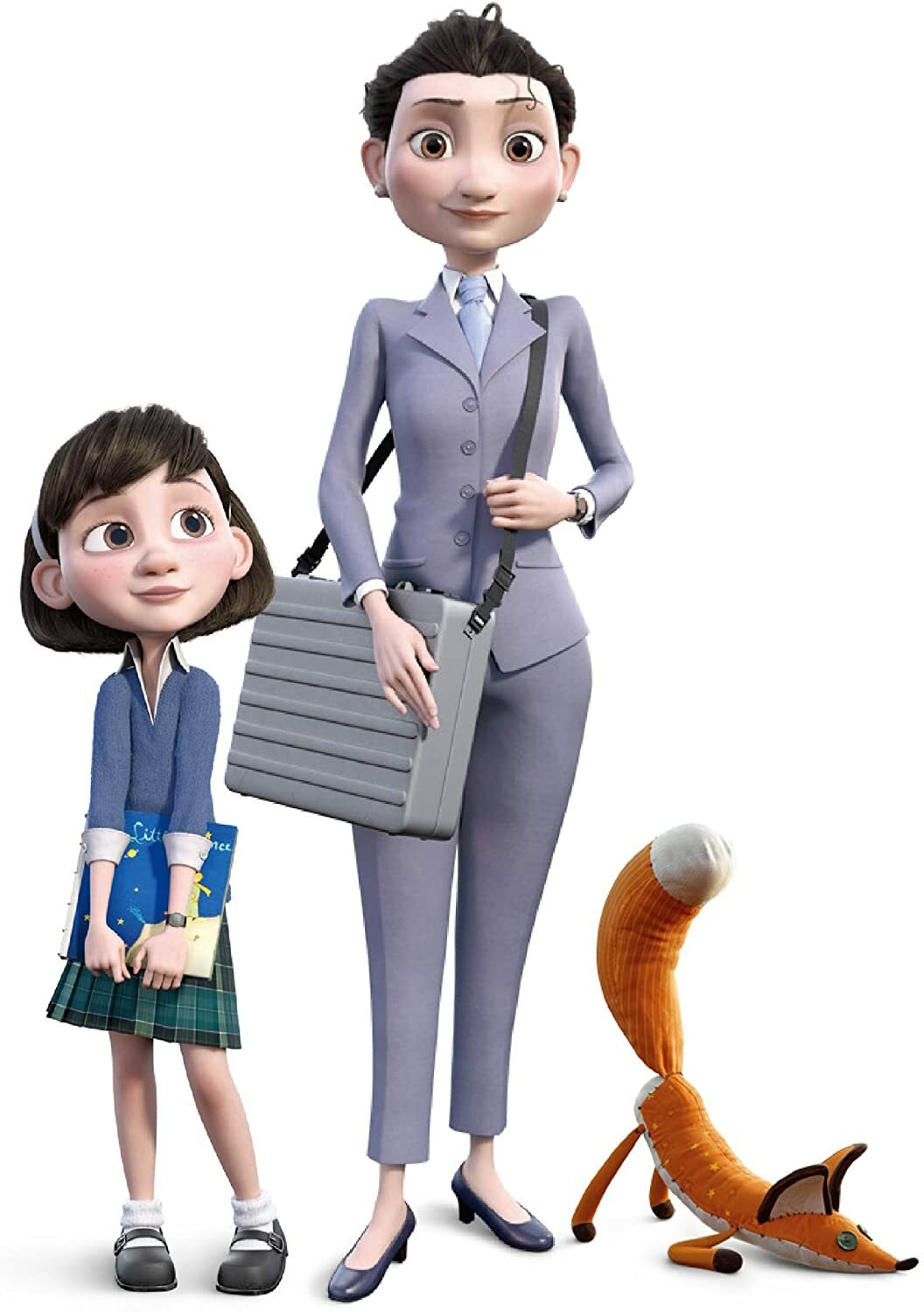 Hape The Little Prince Little Girl, Her Mom and Fox Toy Figure