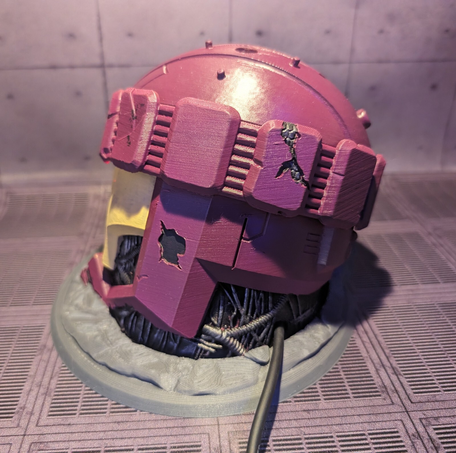 Marvel Legends Sentinel Head Display Stand WITH LED LIGHTING