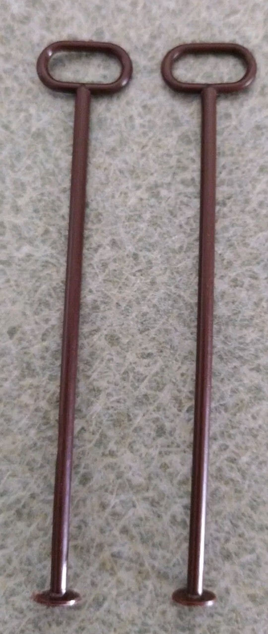 1960&rsquo;s-70&rsquo;s Marx Johnny West Pair of L & M Branding Irons Nice Cond
