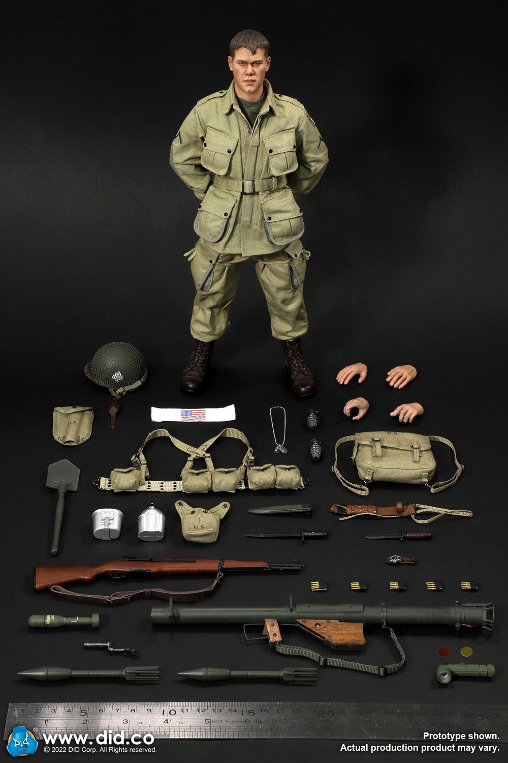 DID 1/6 Scale WWII US 101st Airborne Division Ryan 2.0 Deluxe Figure A80161S