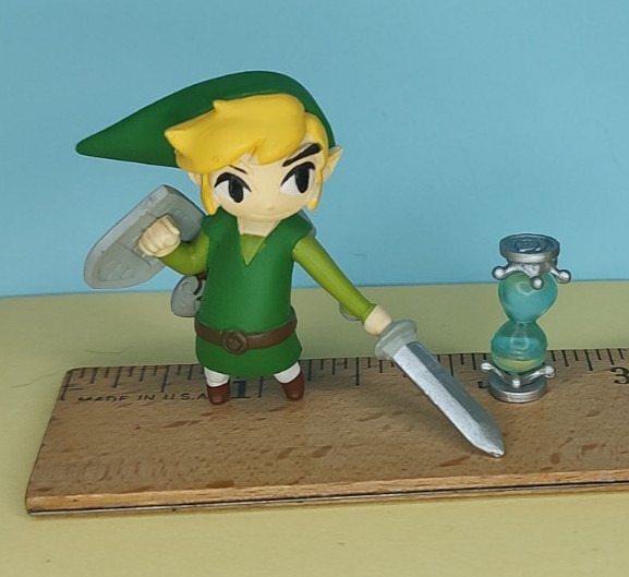 Legend of Zelda Series Figure Collection Phantom Hourglass LINK Tomy NO STAND
