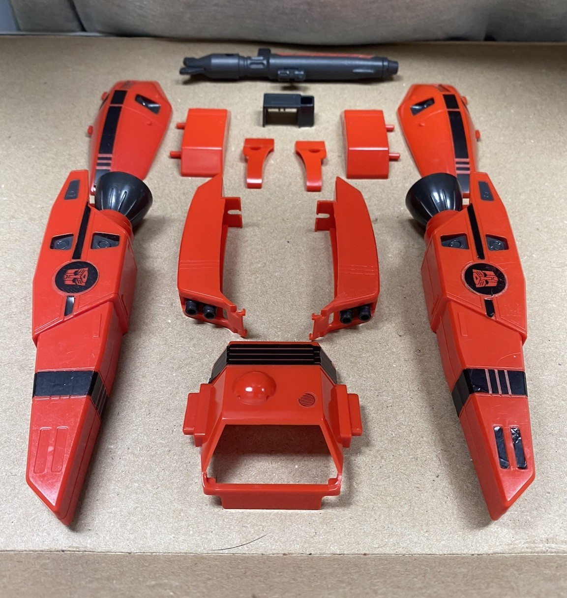 Transformers G1 Jetfire 1985 COMPLETE Battle Armor Weapon Set Hasbro Vntg