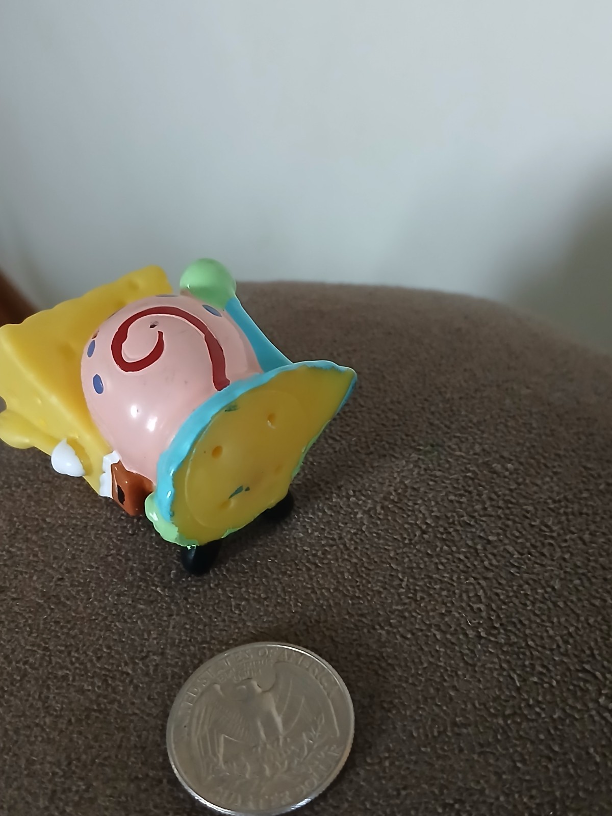 SpongeBob Squarepants & Gary Snail 2” Rubber Figure Toy 2002 Viacom Nickelodeon