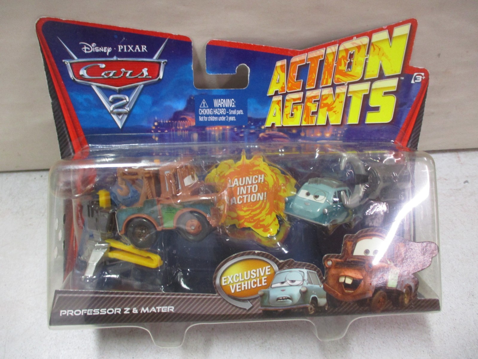 Disney Pixar Cars 2 Action Agents Professor Z and Mater A