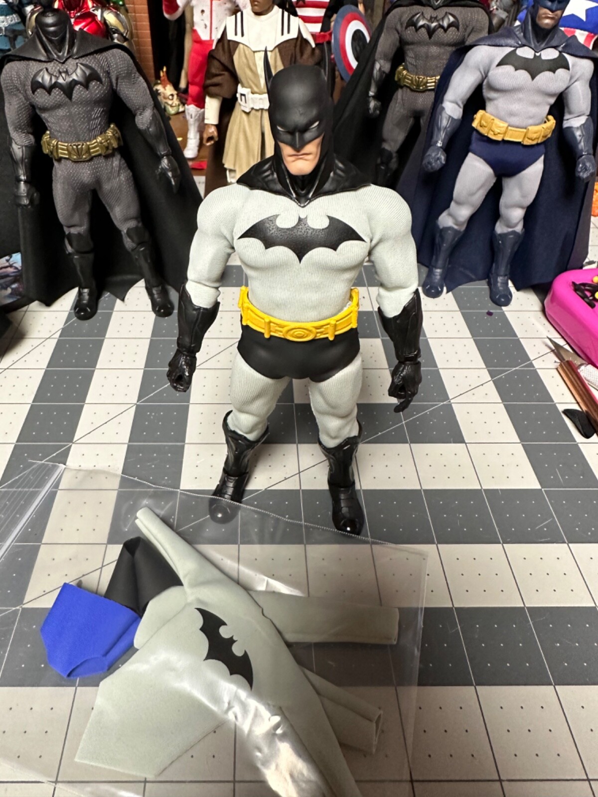 Mezco one 12 custom hush batman suit only no cape