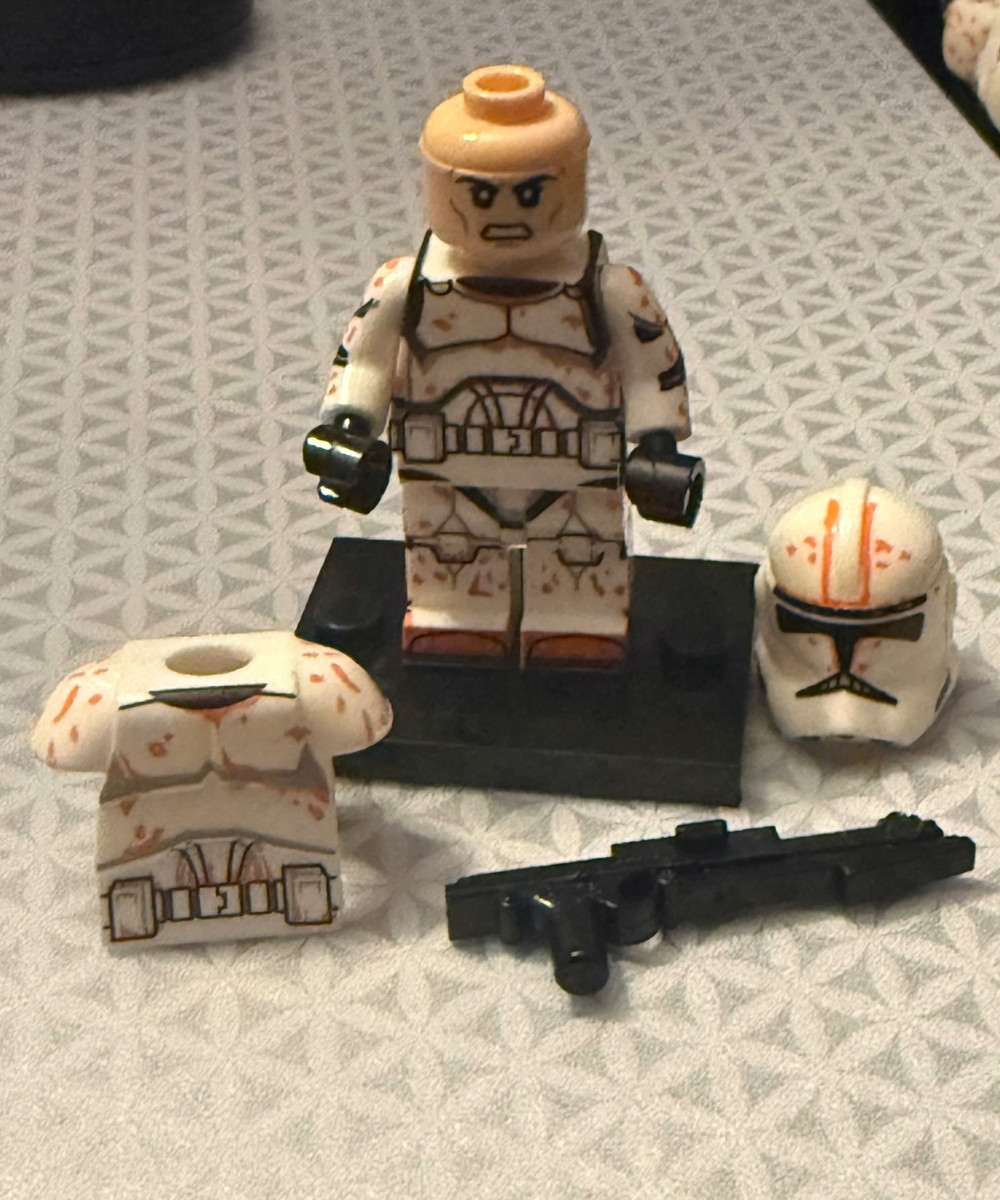 2x custom Desert Clone Sand Troopers – Custom minifigures – star wars lego