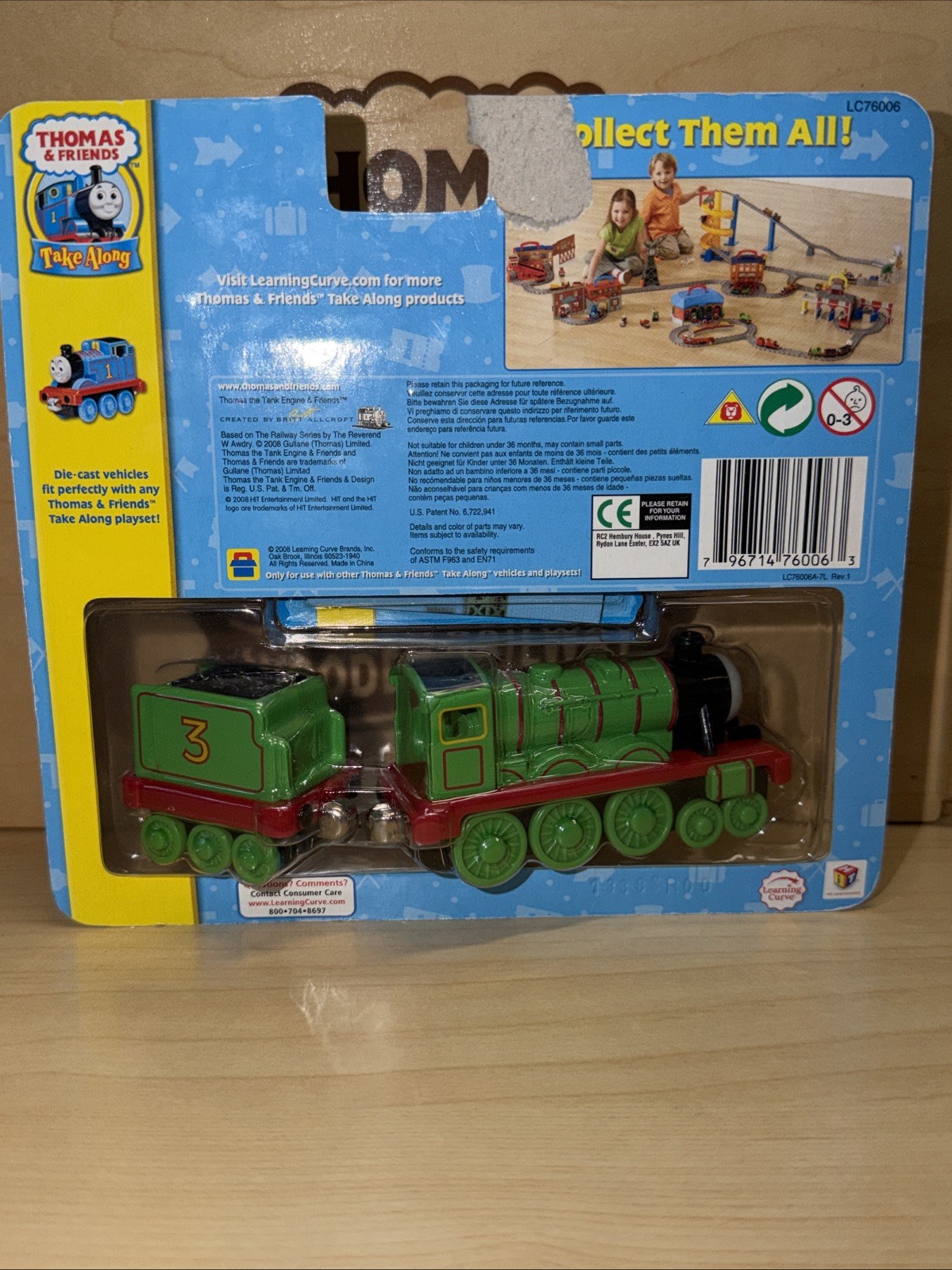 HENRY ! THOMAS FRIENDS TRAIN TAKE Along n play Diecast 2002 NEW ! #3 GREEN
