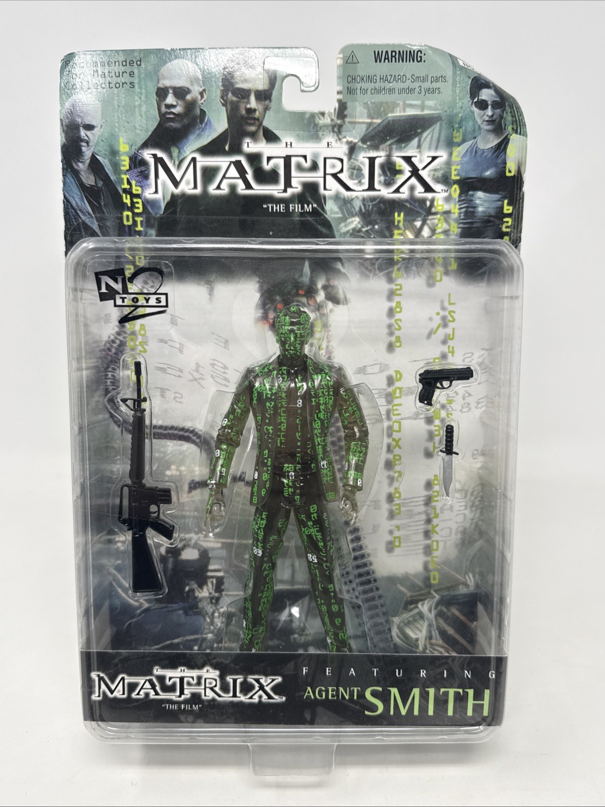 Agent Smith Clear Code Variant The Matrix N2TOYS 1999 Action Figure Sealed