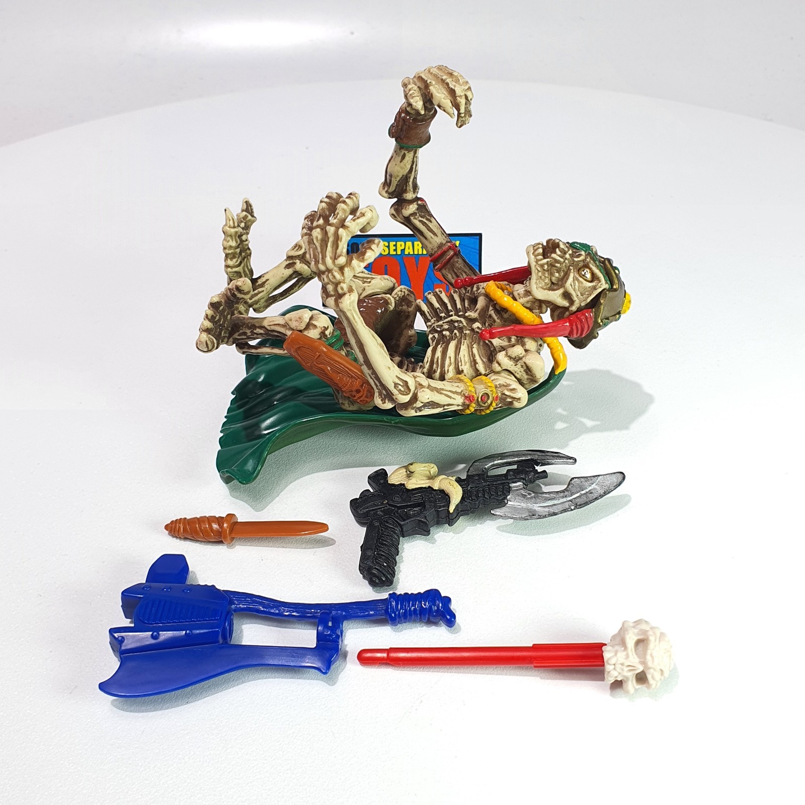 Vtg Skeleton Warriors DAGGER figure A 100% COMPLETE original 1994 Playmates