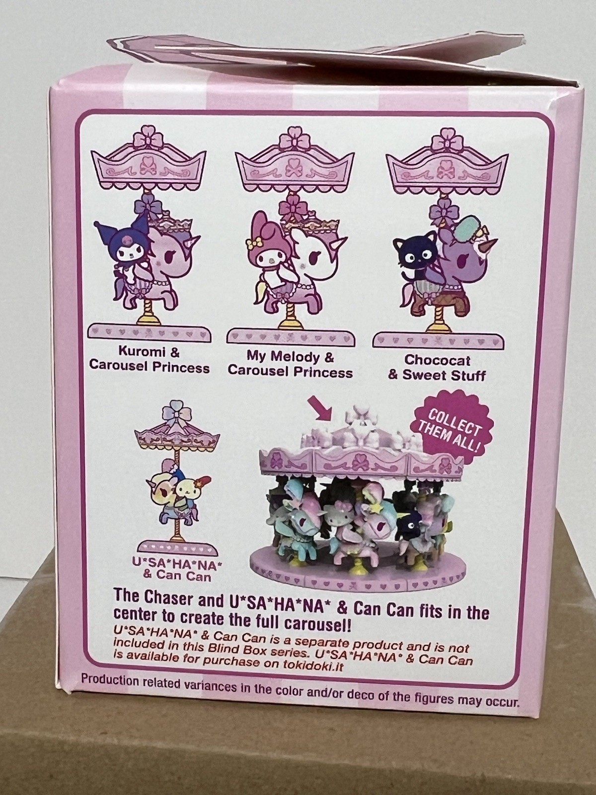Tokidoki Sweet Pink Carousel Chococat & Sweet Stuff 3&Prime; Vinyl Figure New w/ Box