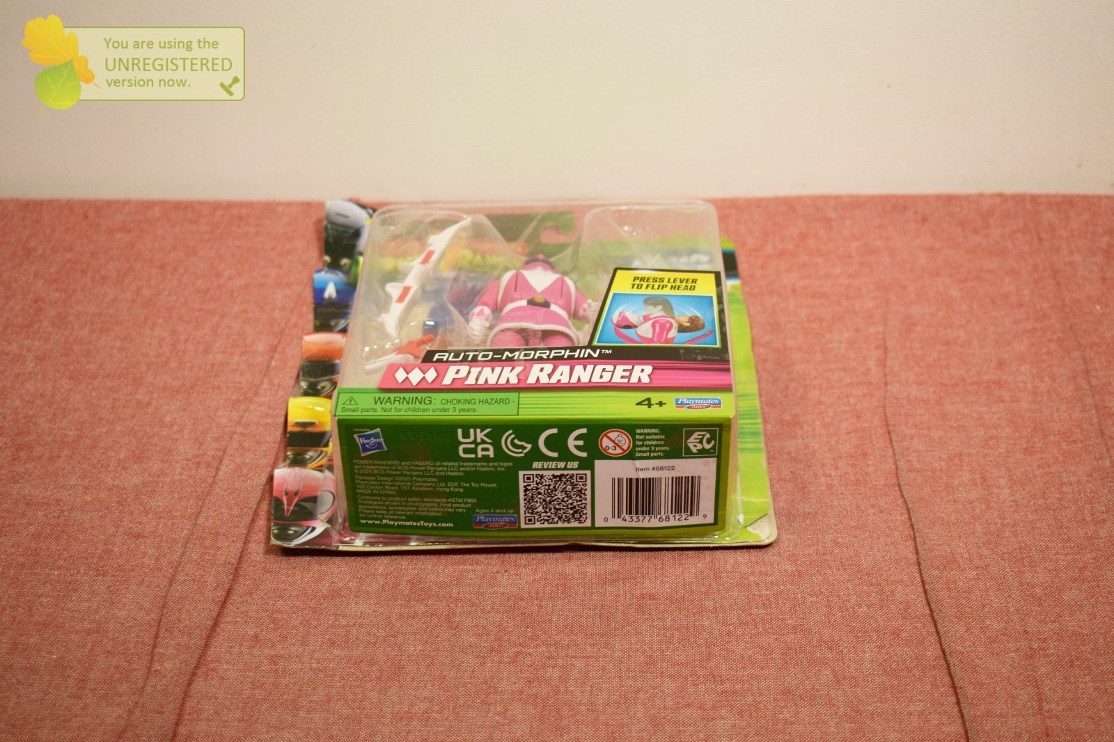 Mighty Morphin Power Rangers Re-Ignition Auto-Morphin 6&Prime; Pink Ranger- Incomplete