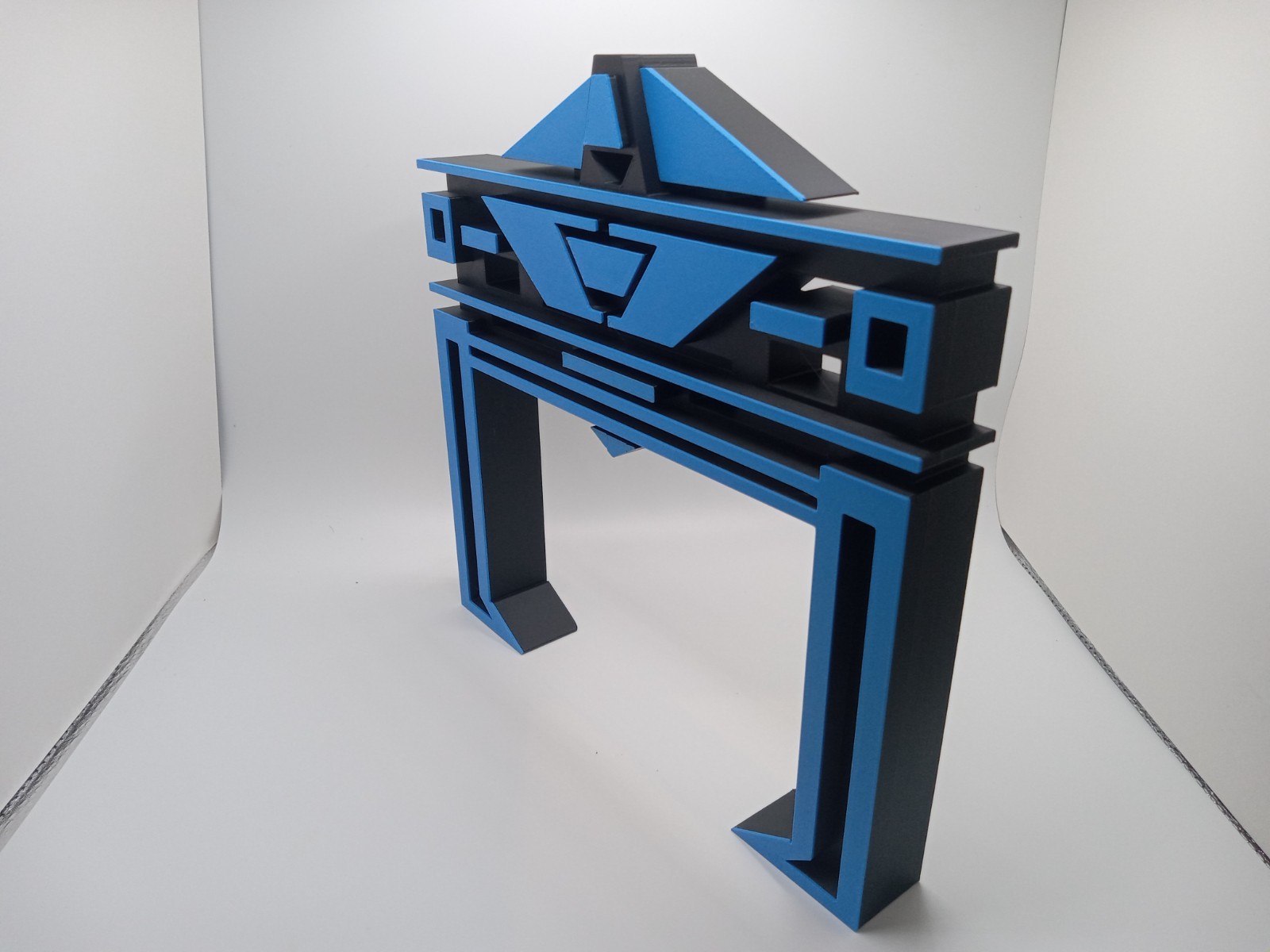 Retro Recognizer / Collector for Tron action figures and lightcycle toys Blk/Blu