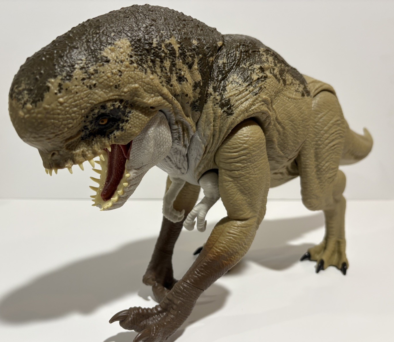Mattel Jurassic World Rebirth Distortus Rex Rumble N Rampage 22”Tested & Working