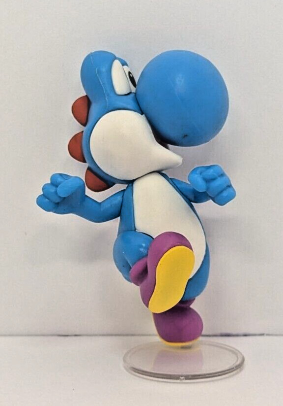 Jakks Pacific World of Nintendo 2.5&Prime; Light Blue Yoshi (Running) Figure