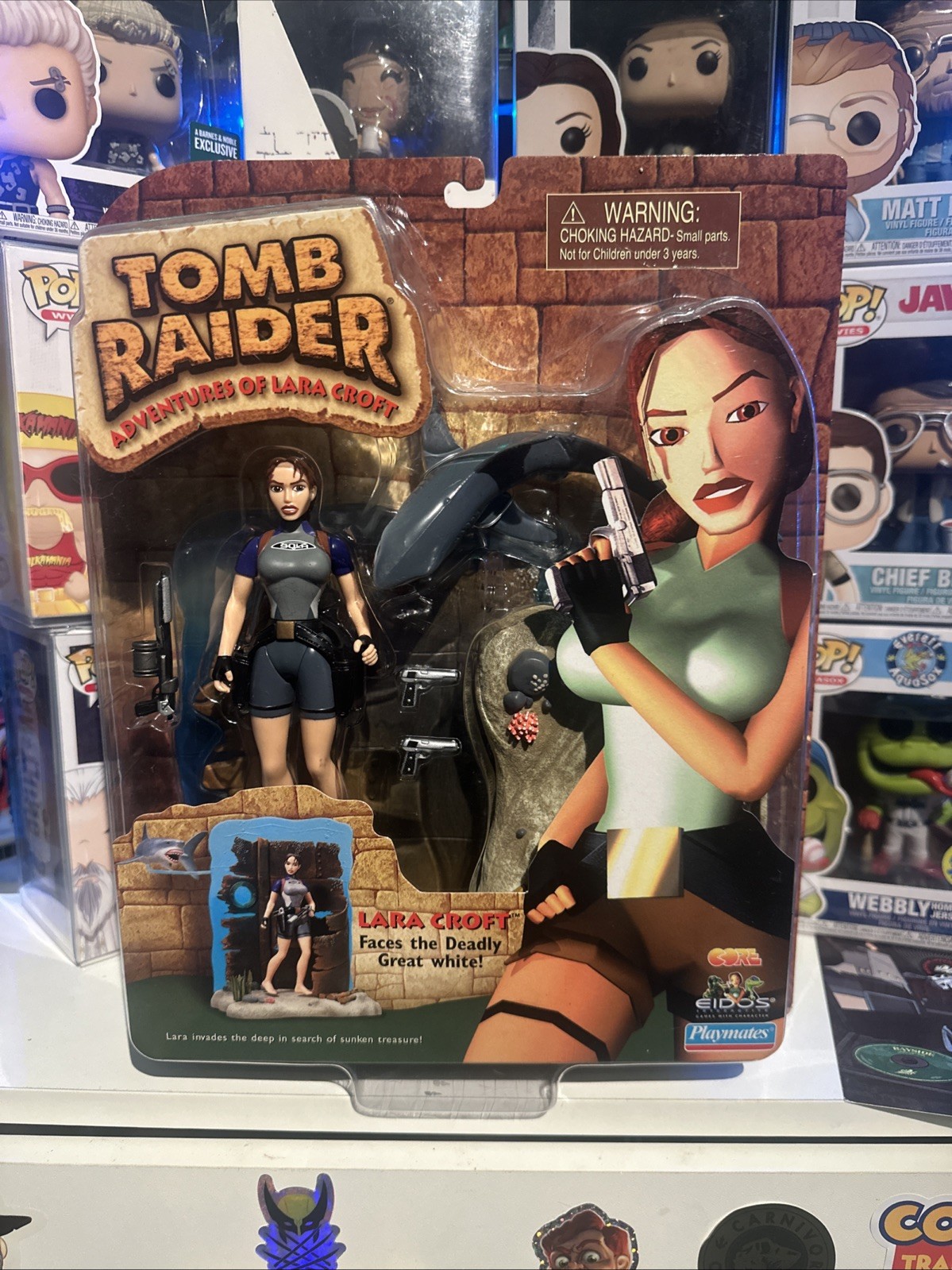 Tomb Raider Lara Croft Deep Sea Action Figure Playmates Toys New Sealed 1999