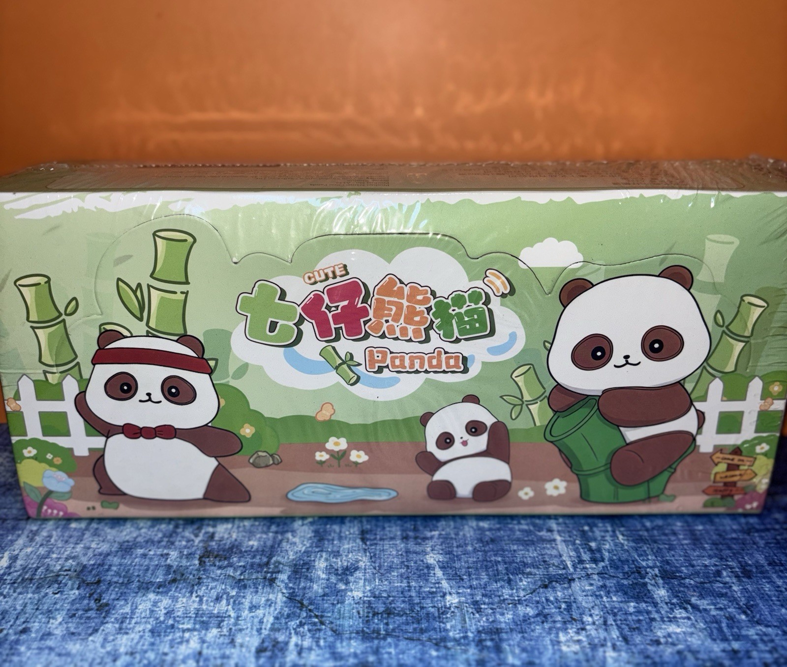 Qizai Panda Full Sealed Case Blind Box Figures | Cute Panda Series