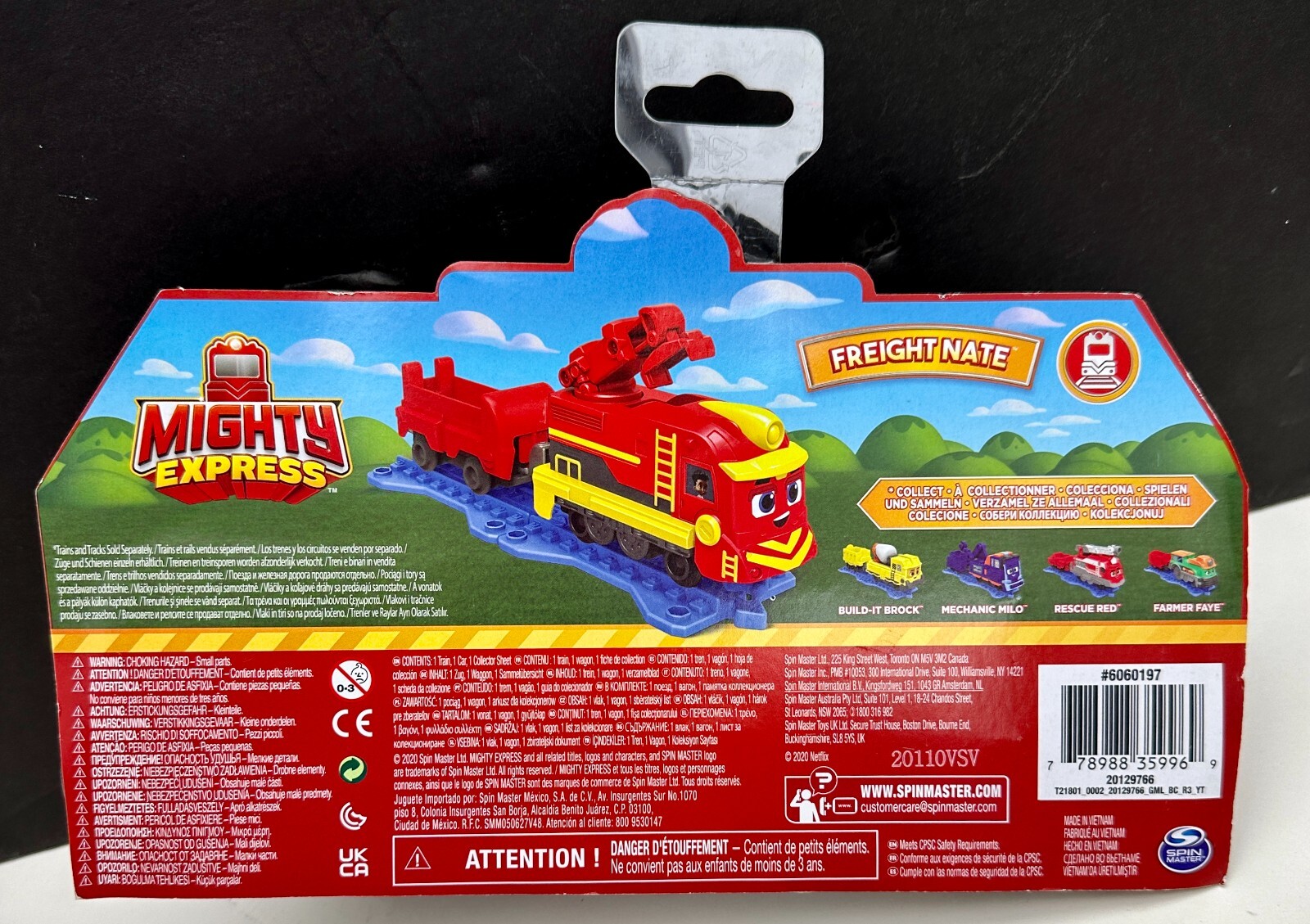 Mighty Express Freight Nate Push & Go Train Netflix Red Toy Train
