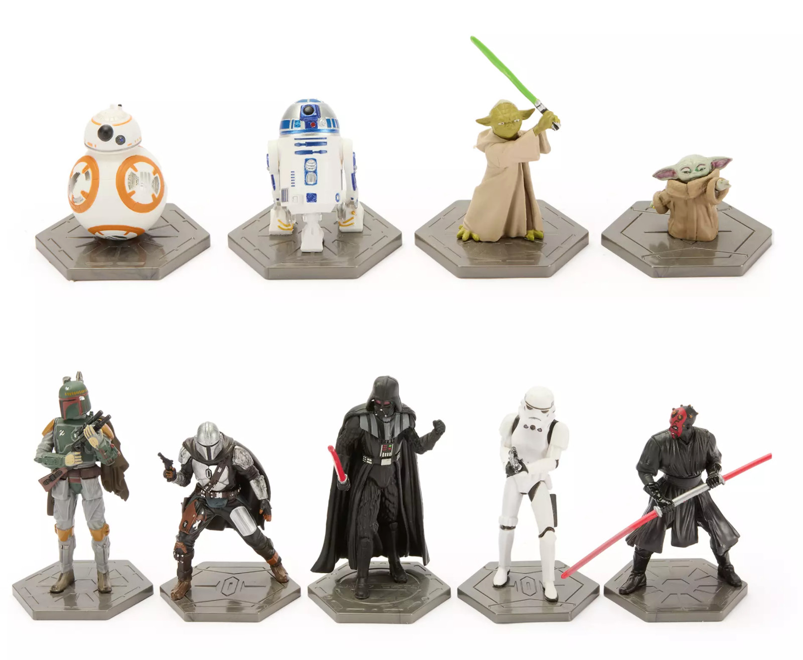 STAR WARS MEGA FIGURE SET 4.5&Prime; TALL SET OF 19 FIGURES NEW IN PACKAGE DARTH VADER