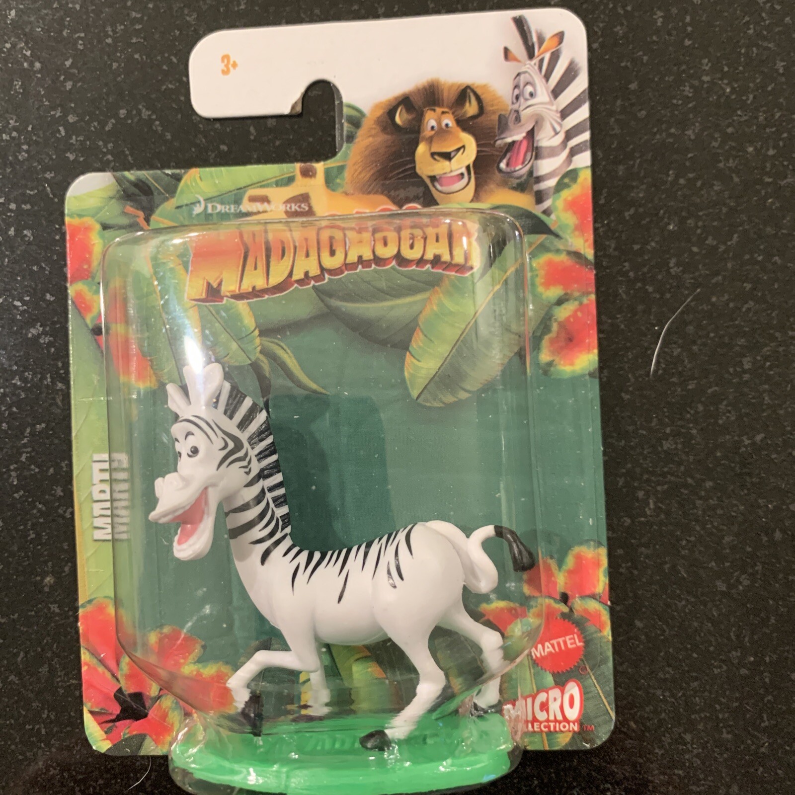 Marty Madagascar Cake Topper Figure Mattel Micro Collection DreamWorks NIP