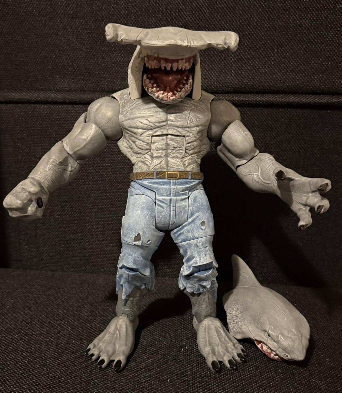 King Shark DC Multiverse Build A Figure BAF CNC 100% Complete with Hammerhead 9&Prime;